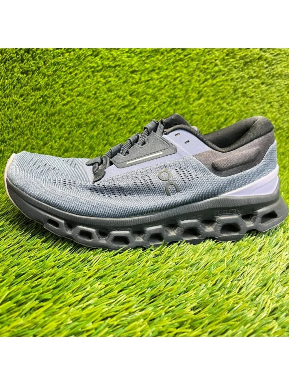 On Cloudstratus 3 Womens Size 7 Blue Black Athletic Running Shoes Sneakers